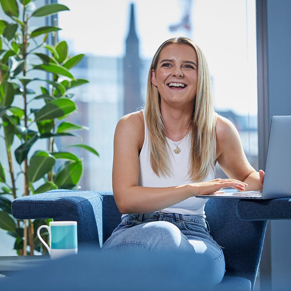 Female employee in the office